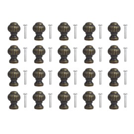 Rea&Gole 20 Pcs Mini Cabinet Knobs Drawer Wardrobe Handles Antique Pull Handles with Screw for Door Chest Drawers Cupboard Dresser