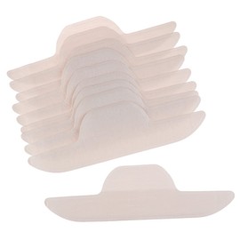 AKOAK 10 Pcs Dirty Prevent Shirt Collar Disposable Sweat Tape Neckline Sweat Absorb Collar Sweat Stain Invisible Pad Tape