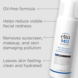 EltaMD Skin Recovery Amino Acid Foaming Facial Cleanser, Gentle Face Cleanser for Sensitive Skin