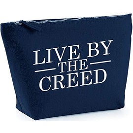 Hippowarehouse Live by the creed printed make up cosmetic wash bag 18x19x9cm