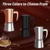 Stainless Steel Moka Pot Espresso Maker 6 Cups (10oz/300ml) -