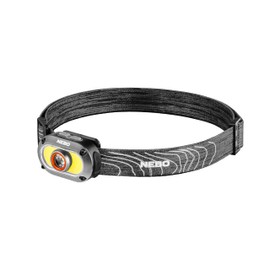 NEBO MYCRO 550+ Rechargeable Headlamp | 550 Lumens, 7 Light Modes, Water Resistant, Detachable Hat Clip, Super Bright Head Lamp for Camping & Hiking, Includes USB Charging Cable – Gray