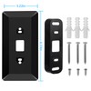 HOLACA Wall Plate with 35 Degree Left/Right Angled Wedge Mount