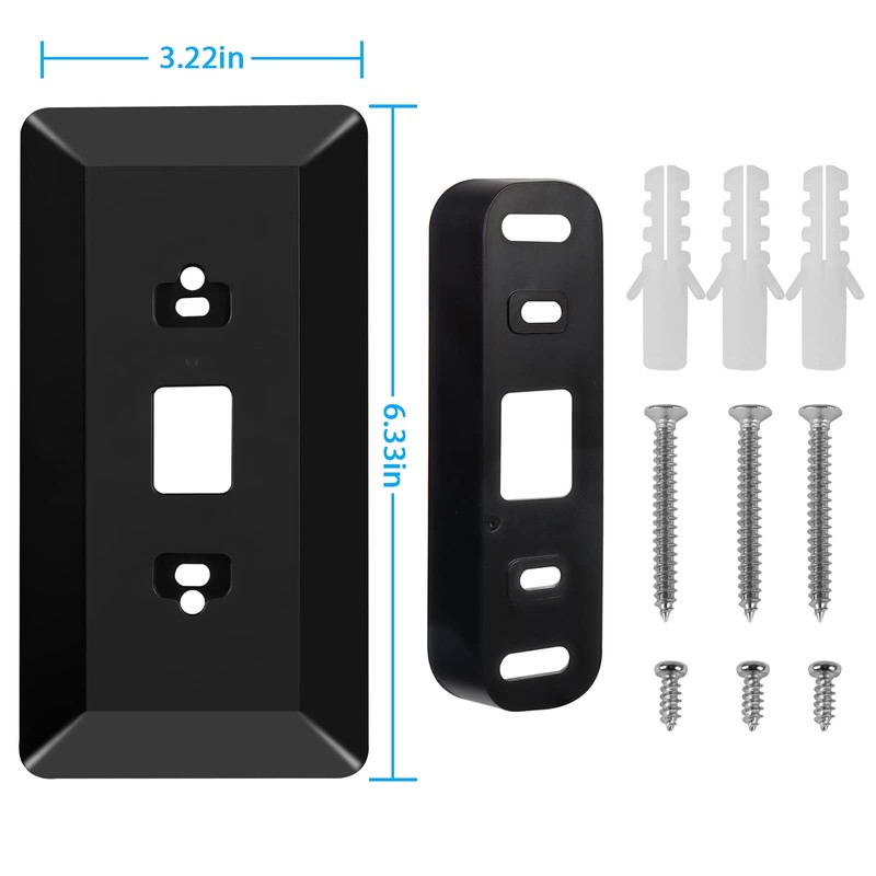 HOLACA Wall Plate with 35 Degree Left/Right Angled Wedge Mount