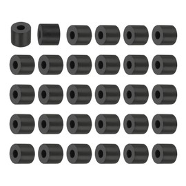 PATIKIL Multi Purpose Rubber Spacer, 30Pcs 6mm ID x 18mm OD x 15mm T Neoprene Round Anti-Vibration Isolation Pads Isolator Rubber Bushings Spacer Washer for HVAC Bolts Car Accessories