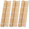 ZFYQ Bamboo Mat for Sushi 3 Pieces, Natural Bamboo Roll