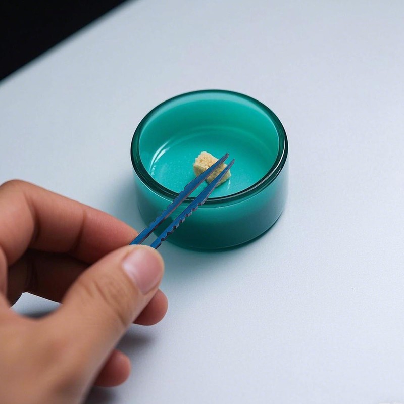 2Pcs Lightweight Mini Titanium Tweezers Non-Slip Portable Titanium Tweezers Sturdy