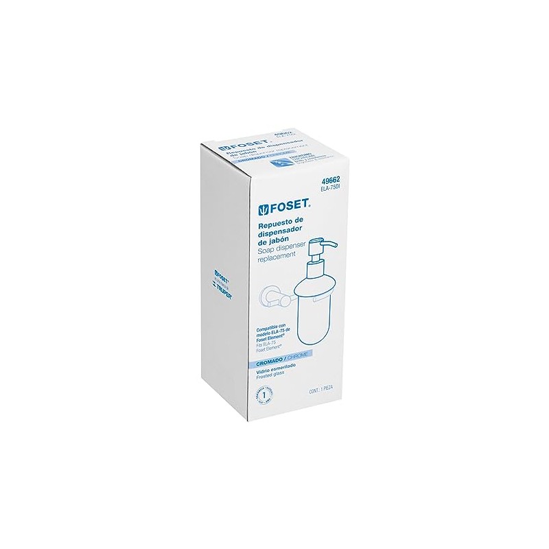 Foset Element ELA-75DI, Repuesto para dispensador, acabado cromo