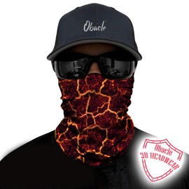 Obacle Seamless Bandana Rave Face Mask Women Men for Dust Wind Sun Protection