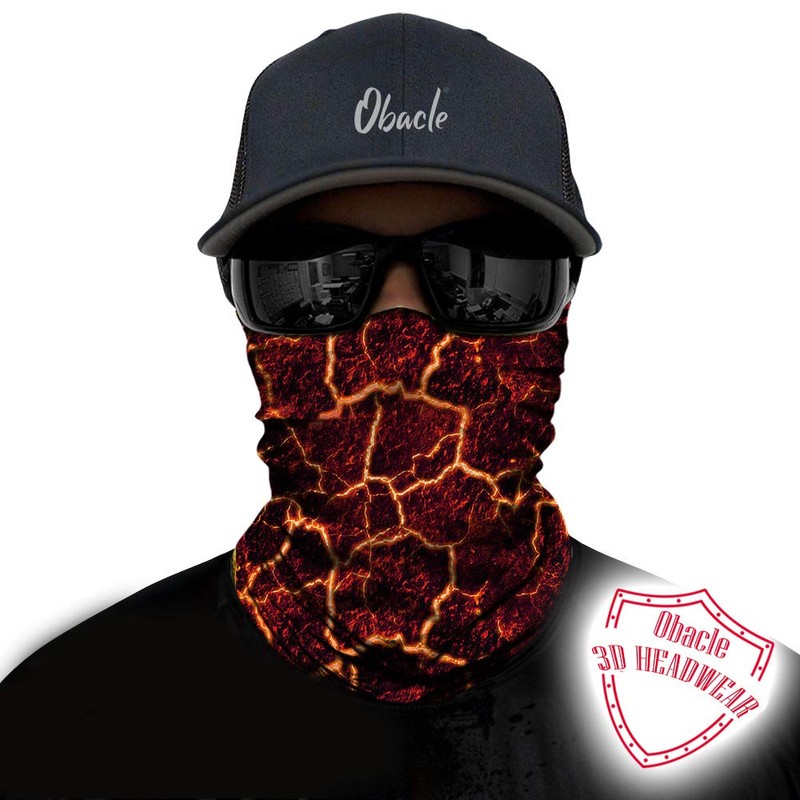 Obacle Seamless Bandana Rave Face Mask Women Men for Dust