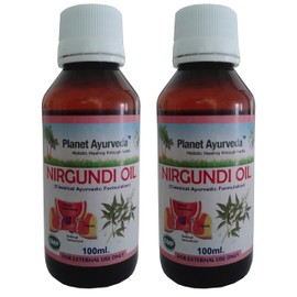 Planet Ayurveda Nirgundi Oil - 100 ml (3.38 fl oz) 2 bottles