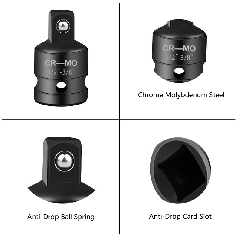4 Piece Socket Adapter Set, Impact Socket Adapter, Adapter Set