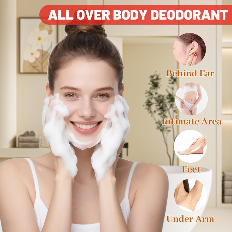 Hoveimpee Persimmon Body Wash for Women Men Odor Controlling, Natural