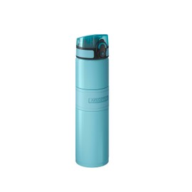 AQUAPHOR City Cool Filter Water Bottle - Double Wall Stainless Steel Insulated - 500 ml (Bright Blue)