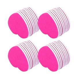40 Pcs Heart Flower Nail Files Double Sided Nail Files Small Nail Emery Boards Professional Fingernail Files Nail Care Files Heart
