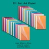FOSHISY 22 Pack A4 Project Folders, Plastic Presentation Document Files