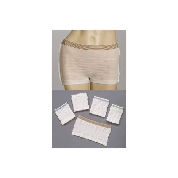 MediChoice Incontinence Underwear Mesh Brief, Polyester/Spandex, XXXXL, White Waistband- 1314MB8005 (Bag of 5)