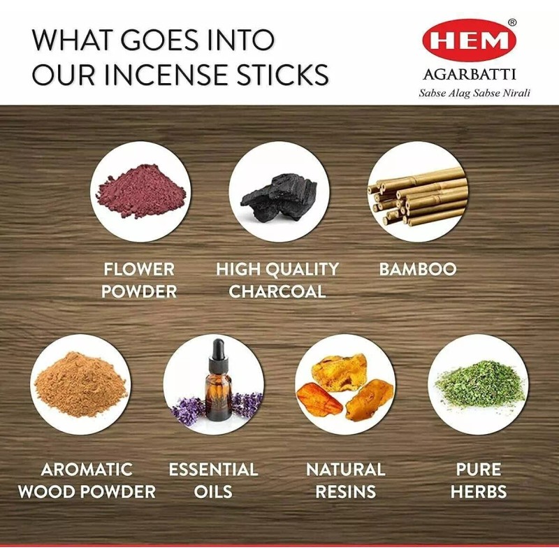 Hem Precious Sandalwood Chandan Incense Sticks -100g X 3 Packs