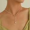 Necklace for Women Dainty Long Necklaces Trendy Bow pearl tassel