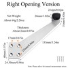 2Pcs Over Head Door Stops with Rubber Buffer 90 Degree