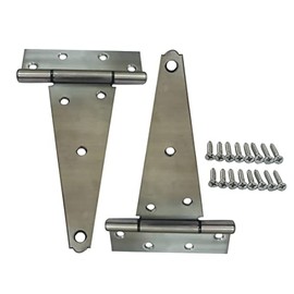 QCAA Stainless Steel Extra Heavy Tee Hinge, (2pack(8"), Stainless Steel)