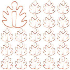 HINZIC 40 Pack Paperclip Bookmarks, Cute Leaf Shape Monstera Paper Clips Page Markers for Notebooks Scrapbooks File Organizer