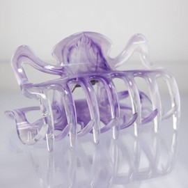 1Stk Haarkralle groß 9cm in lila - Made in Germany - WeLoveBeads