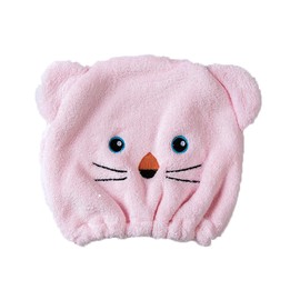 Kids Microfiber Hair Drying Towel Cute Bear Quick Dry Hair Dry Turban Wrap Cap Soft Super AbsorbentHead Towel Cap Elastic Cute Super AbsorbentDry Hair Cap for Boys Girls Bath Shower Washing