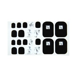 Generic 22Pcs Marble Gold Stripes Gradient Glitter Galaxy Stars Toe Nail Wraps Stickers H032 Nail Wraps Stickers Manicure Supplies for Women Nails Full Long Lasting Easy Apply and Remove