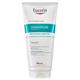 EUCERIN DermoPure Triple Effect Crema Corporal (200ml) Anti-Imperfecciones, Anti-Manchas, Anti-Brillo, Calma e hidrata, ideal para piel grasa o con im