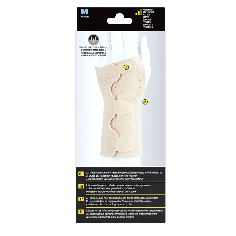 FUTURO FUT47854 Classic Handgelenk-Schiene, beidseitig tragbar, latexfrei, Größe M, 15,9
