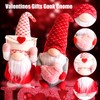 UDIKEFO 2Pcs Valentines Day Gnome Gonk Decorations Mr. and Mrs.