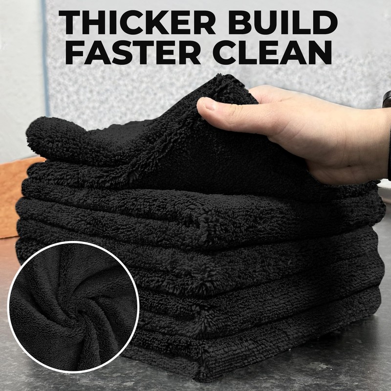 Towelogy® Heavy Duty Microfibre Cleaning Cloths for Home All Purpose