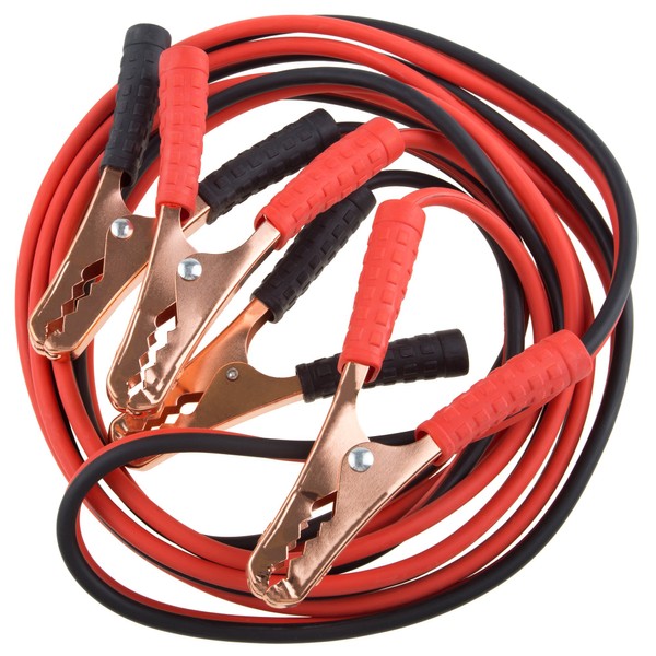 10 Gauge Jumper Cables - 12ft Jump Starter Cable for Compact Cars and Light Recreational Vehicles - Car Accessories by Stalwart
