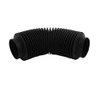Sourcingmap 50mm Inner Diameter Machinery Black Rubber Flexibility Corrugated Sleeve