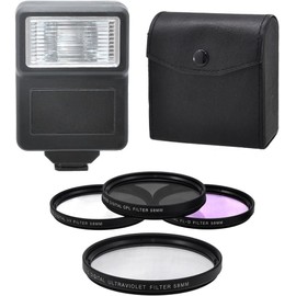 Deluxe Kit for Nikon D3400, D3300, D3500, D5500, D5600 Professional Accessory Kit with Wide-Angle and Telephoto Lenses, Filters Kits, 50 inch Tripod,Flash,SD Cards and More (55MM)