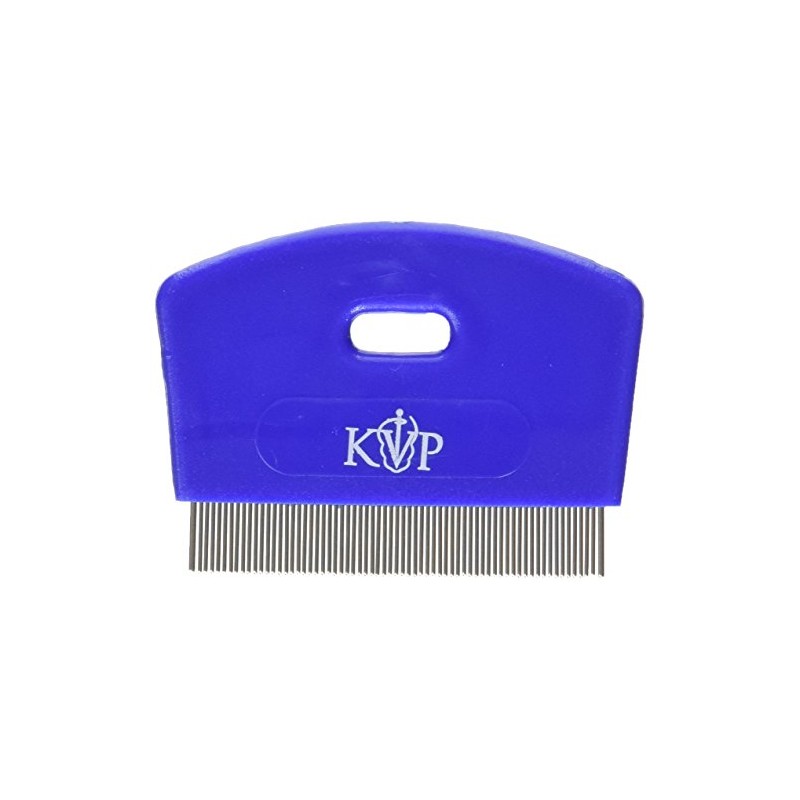 KVP Cat Flea Comb Stainless Steel Teeth with Plastic Handle