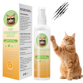 Virmate Cat Deterrent Spray, Natural Cat Repellent for Urine Marking, Cats Scratch Deterrent & Training Aid Spray to Safe for Furniture & Plants, Indoor & Outdoor Use – 5.92 fl oz