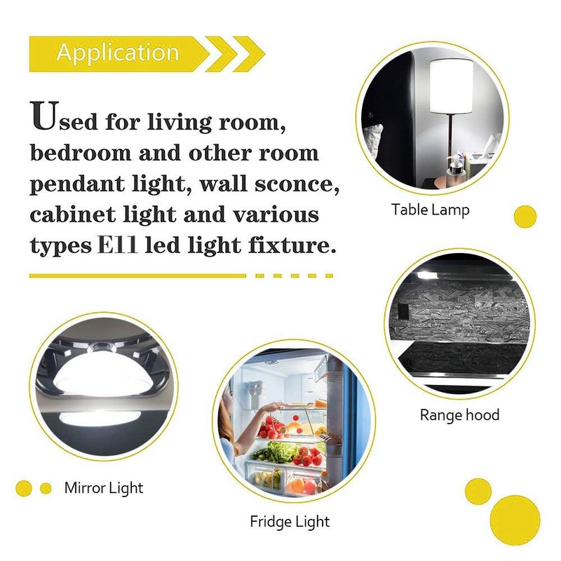 youbiao zhou E11 led Bulb 75w 100w Halogen Bulbs Replacement,