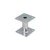 Heavy Duty Galvanised Elevated Post Base Support Fence Foot (Size: