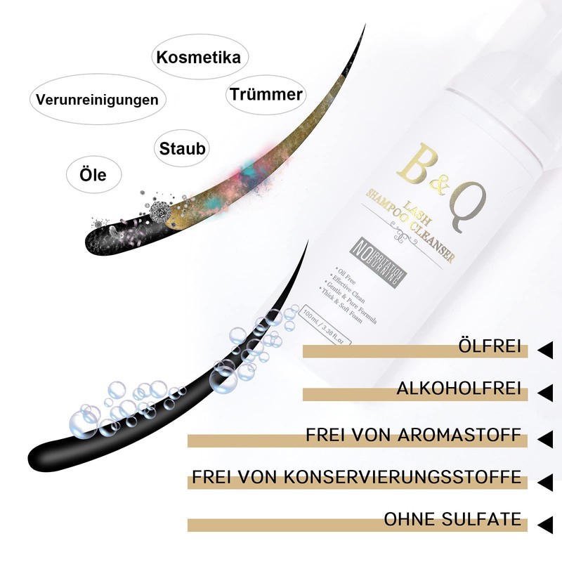 Eyelash Shampoo 100 ml Eyelash Shampoo for Eyelash Extension Lash