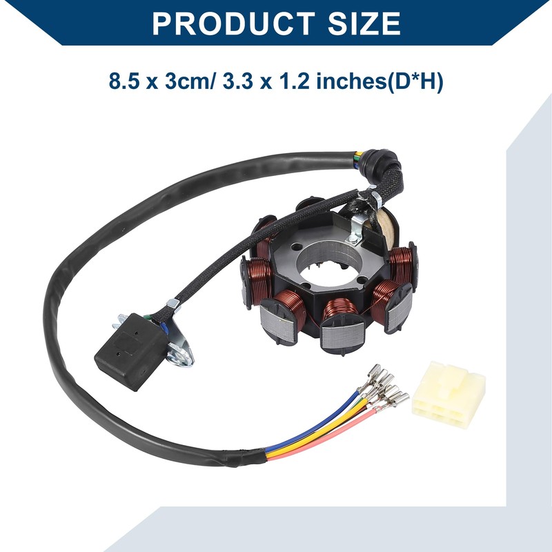 Hihaha Generator Stator Coil/for Car/Metal & Copper / 1Pcs Black