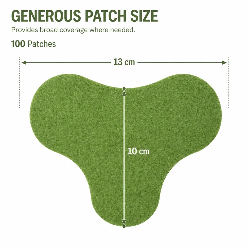 100 Pcs Neck Patches, Warming Herbal Plaster Maximum Strength Heat