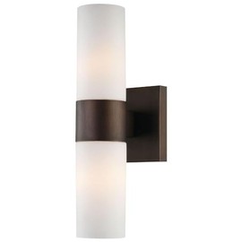Minka Lavery 2 Light Wall Sconce in Contemporary Style - 13.5 inches Tall by 4.5 inches Wide-Copper Bronze Patina Finish
