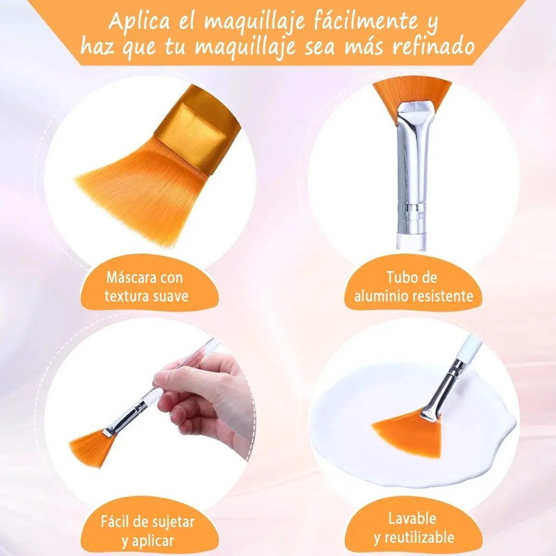 Kit 48 Brochas Premium Para Mascarilla Facial Serum Spa
