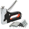 com-four® Hand Stapler with Accessories, Powerful Tool Stapler with Adjustable