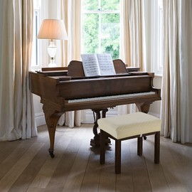 BUYUE Luxury Piano Bench Cover, (20"- 27") L x (11.8"- 15.7") W Stretch Jacquard Washable Rectangle Dressing Stool Slipcover (S, Beige)