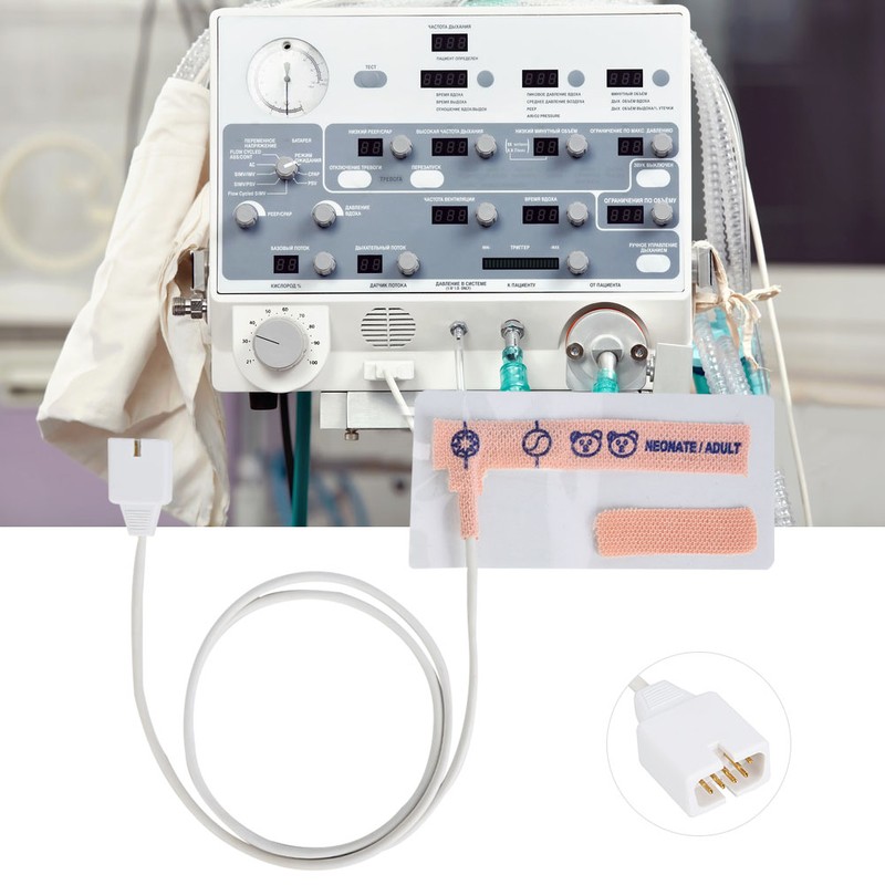 9 Pin Plug Disposable SpO2 Sensor Wrap Oxygen Saturation Probe