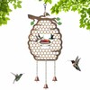 Hummingbird Feeders Innovative Hanging Beehive Wind Chimes Hummingbird Feeder for