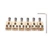 Dopro Solid Brass Guitar Roller Bridge Saddles Tremolo Bridge Roller